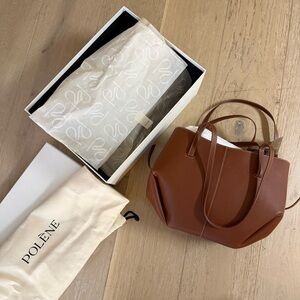 New with Box - Polene Cyme Mini in Camel Brown